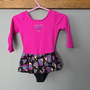 Girls' skirted leotard for dance, gymnastics, or ice. Size 4-5